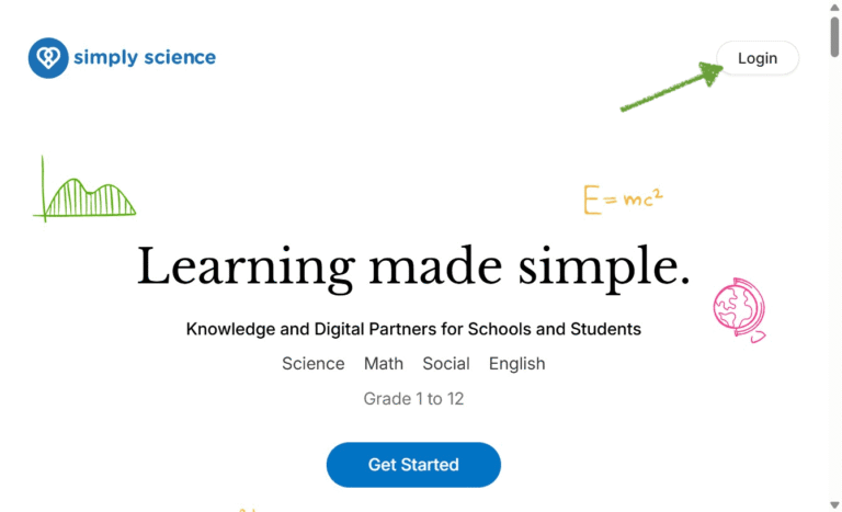 0 Simply Science Login Page