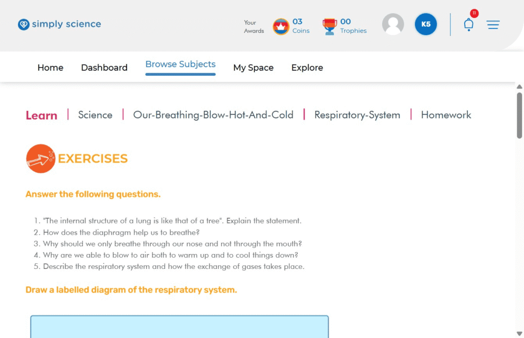 How to Access Exercises in Simply Science LMS Teacher Portal