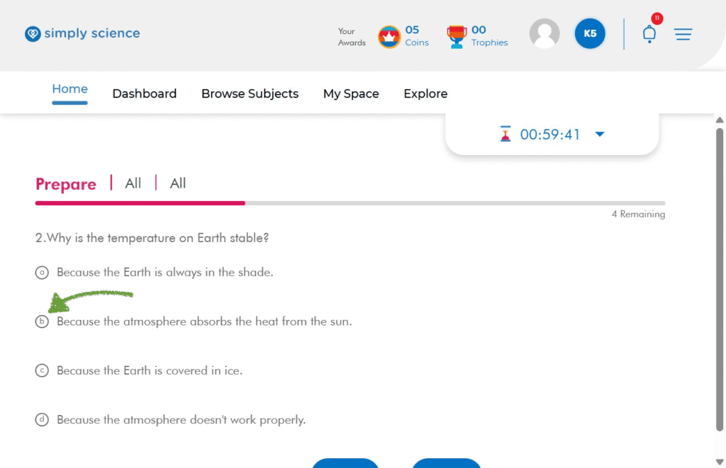 How to Find and Complete Tests in Simply Science LMS