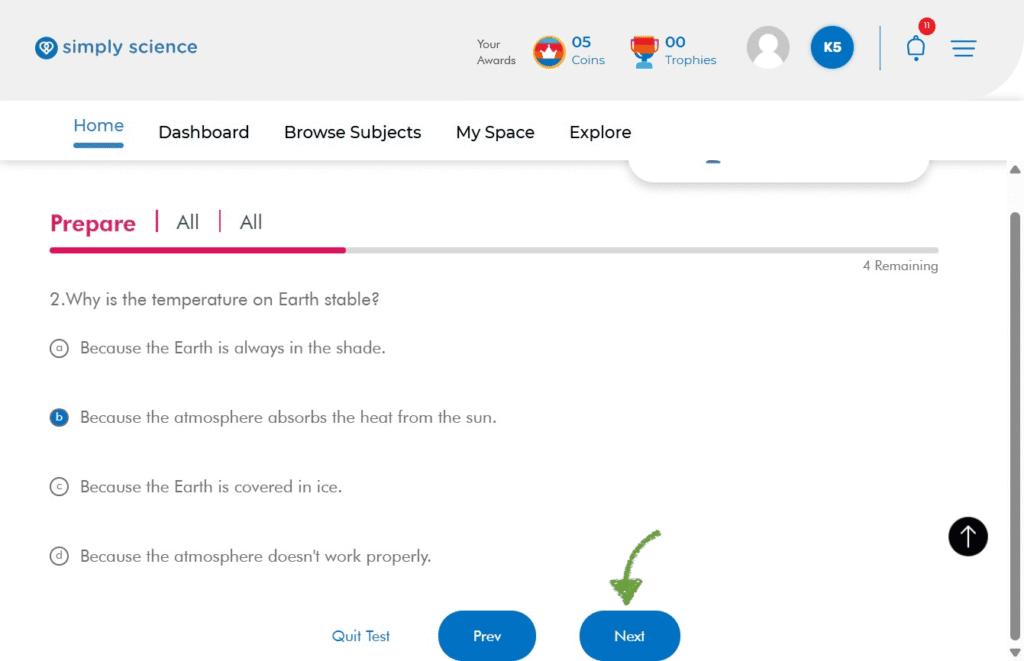 How to Find and Complete Tests in Simply Science LMS