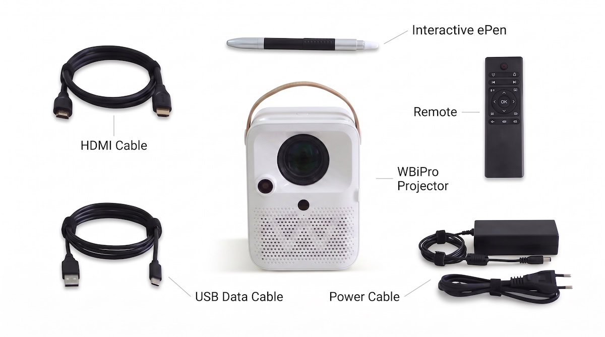 WBiPro Interactive Smart Projector - What is in the box